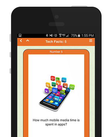 Mobile app flashcard educational features