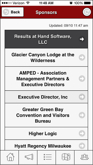 WSAE app sponsors